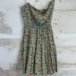 Olivaceous Strapless Babydoll Top/dress